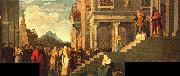 TIZIANO Vecellio Presentation of the Virgin at the Temple china oil painting reproduction